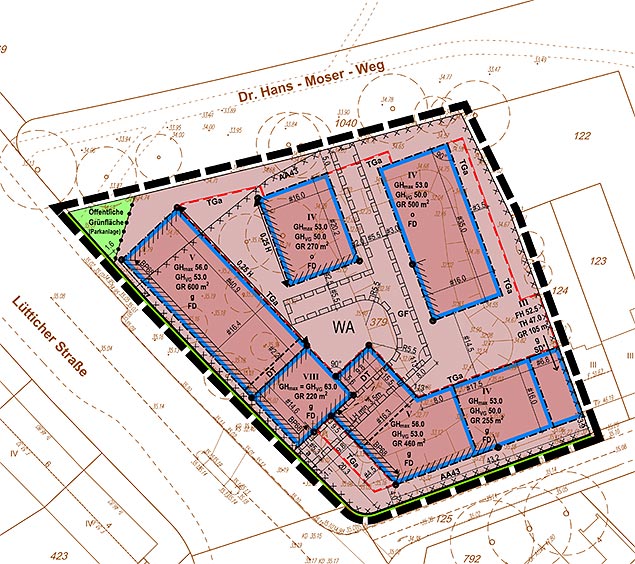 Bebauungsplan Düsseldorf Goldeck